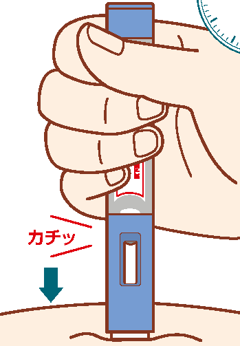 GLP1注射の様子