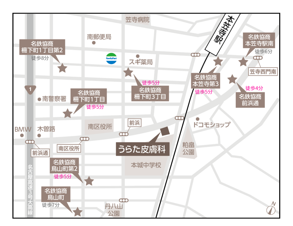 駐車場の地図